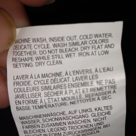 Michel Studio Collection, Black Knit Top, Size 4X, Gauze Trim on Bottom … - Picture 3 of 13